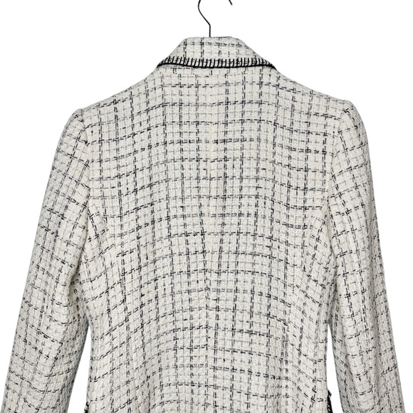 Zara Blogger Favorite Ivory Double Breasted Women’s Lady Blazer Sz S - Picture 10 of 13